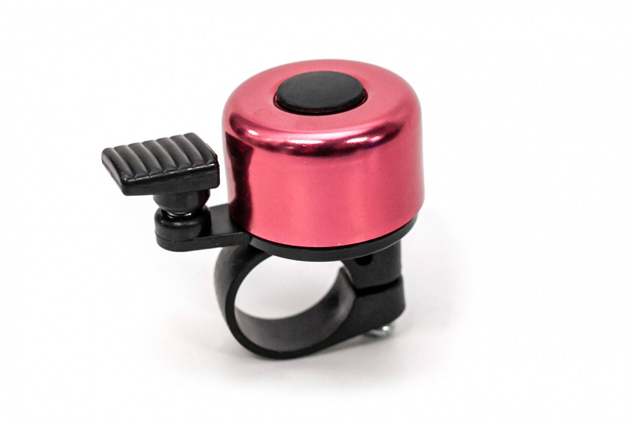 

Звонок велосипедный мини розовый