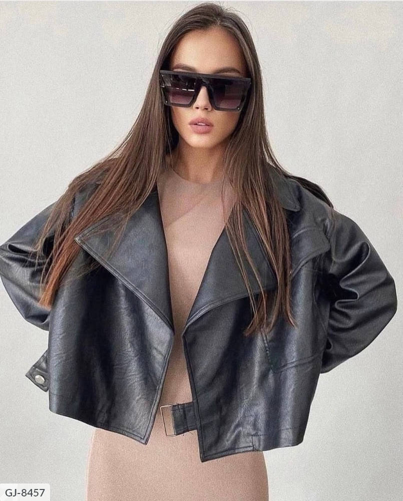 

Куртка косуха оверсайз экокожа .Хит сезона весна 2022. Размеры S,M,L,XL,2XL., Черный