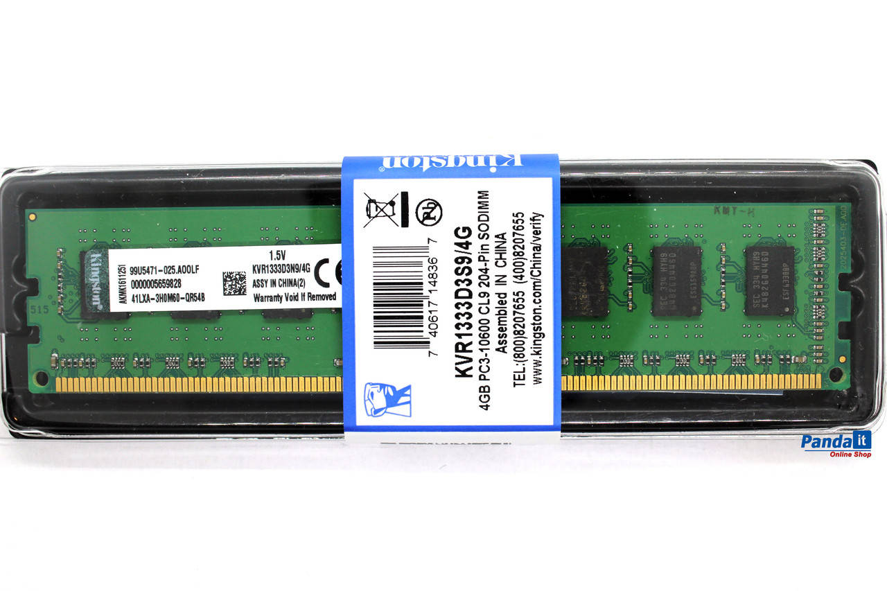 

Оперативная память Kingston DDR3-1333 4096MB PC3-10600 (KVR1333D3N9/4G) для AMD (AM3/AM3+)