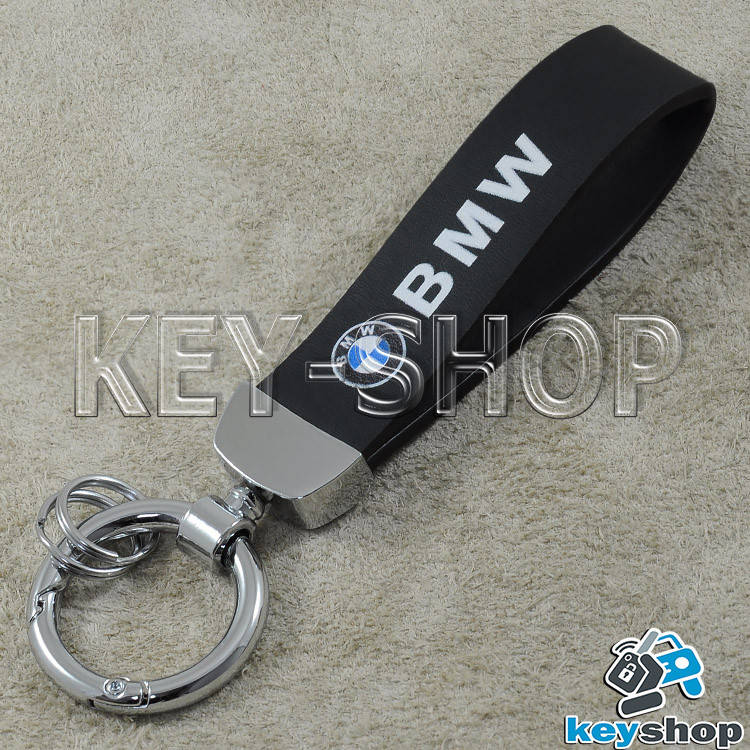 

Брелок для авто ключей BMW (БМВ) каучуковый, с карабином, Черный