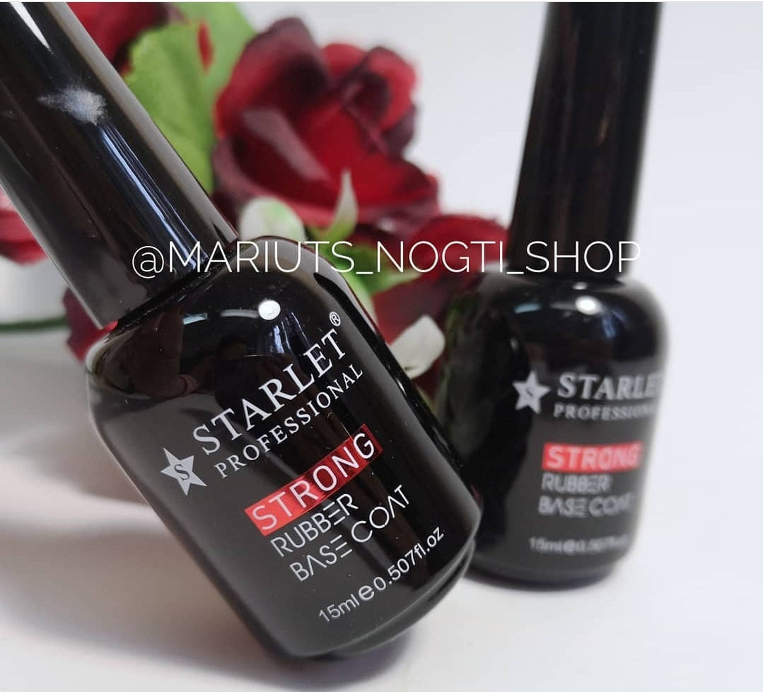 

Каучуковая база для гель лака STRONG rabber base Starlet Professional Объем 15 мл