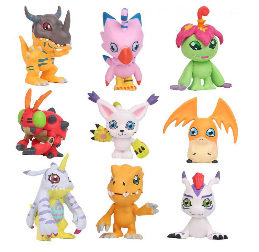 

Набор фигурок Дигимон - Digimon 9 шт Игрушки 4-5 см Япония Аниме ( Покемон )