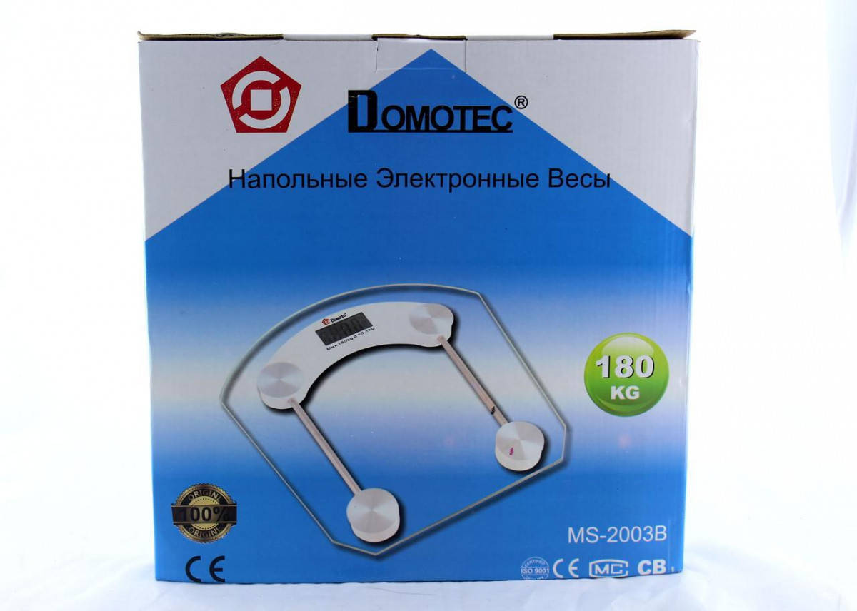 

Напольные весы Domotec ACS MS 2003B 180кг квадратные с датчиком температуры воздуха