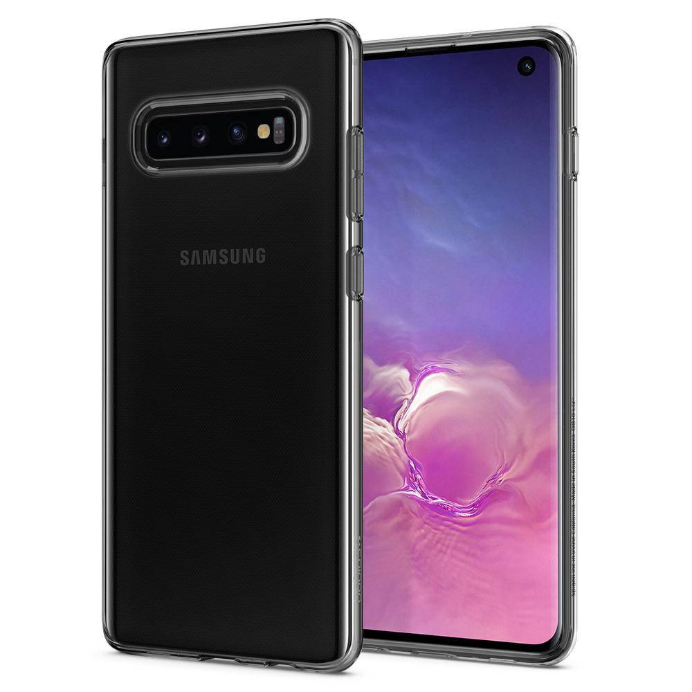 

Чехол Spigen для Samsung S10 Liquid Crystal, Crystal Clear (605CS25796), Прозрачный