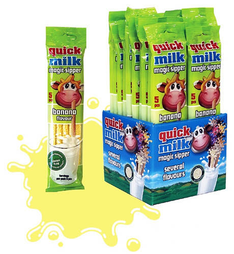

Трубочки для молока Quick Milk Банан