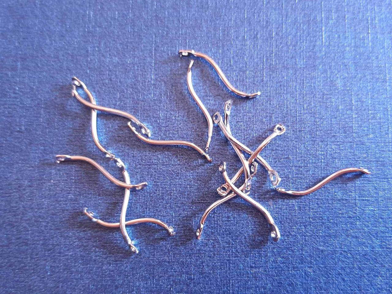 

Переходник "Волна" для колье серебро 60 шт 20 мм, Серебристый