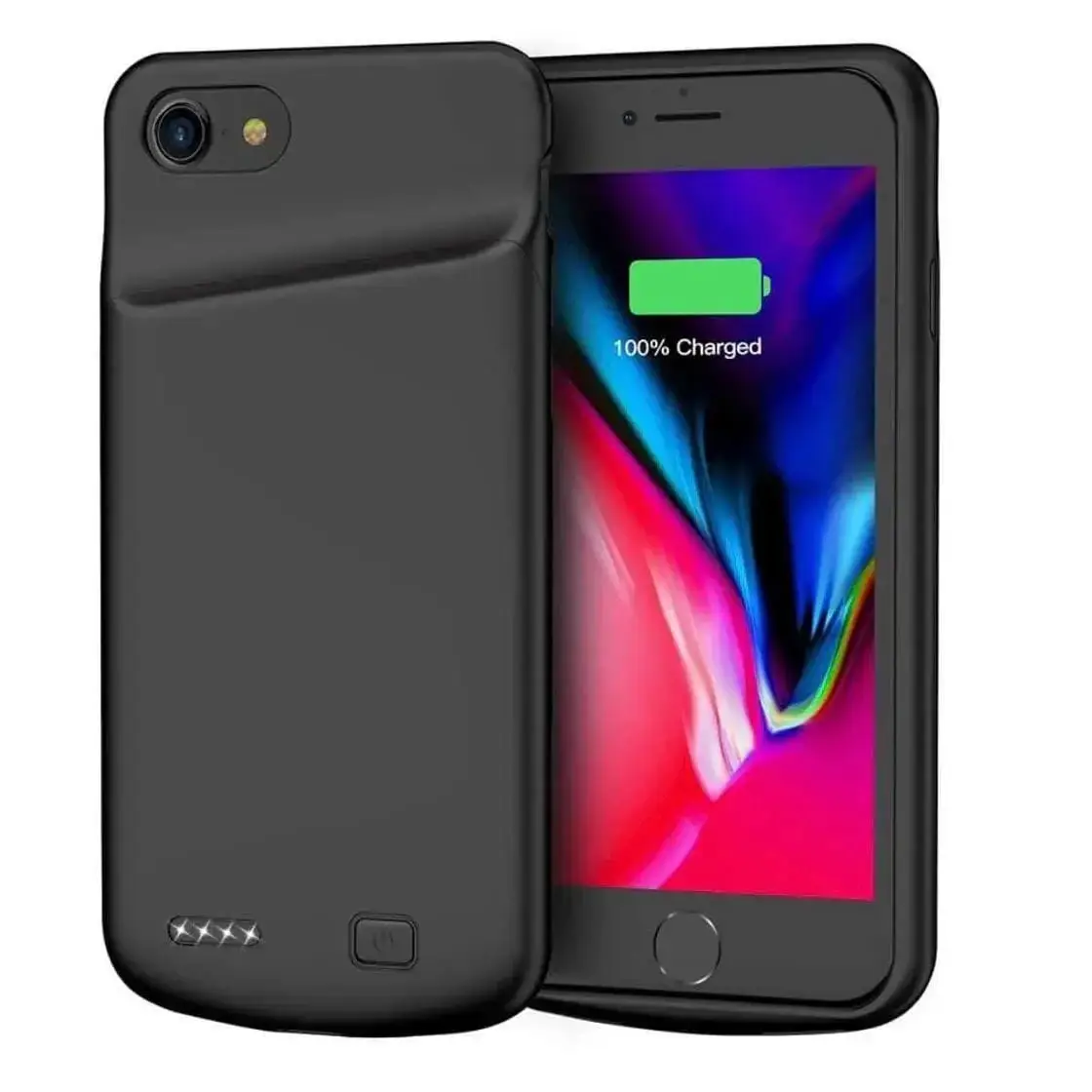 

Чехол зарядка аккумулятор для айфона 6/6s/7/8/Se2020 Чехол аккумулятор 4500мАч для iPhone Повербанк PowerCase, Черный