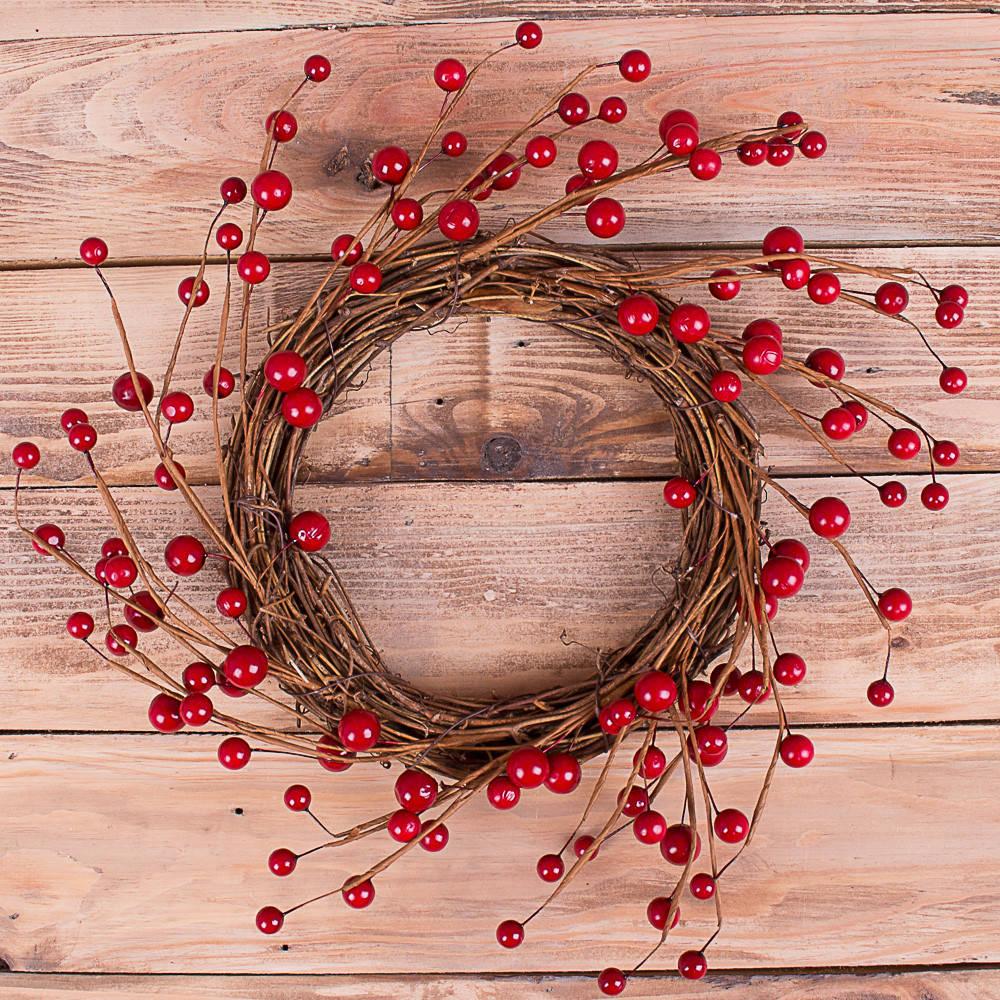 

Венок из калины на лозе