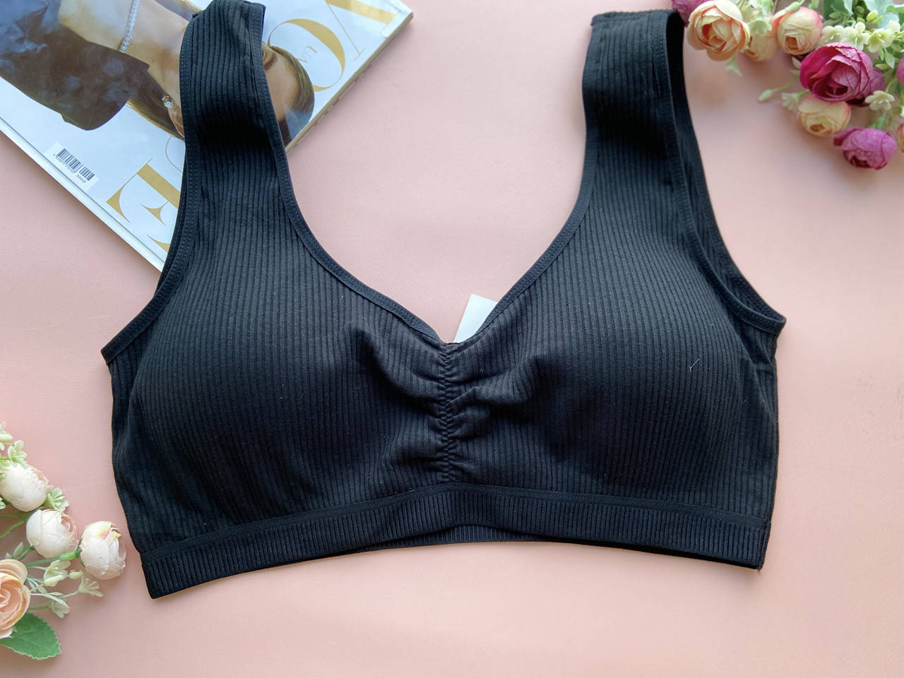 

4XL,5XL,6XL Черный бесшовный хлопковый топ большого размера 6XL