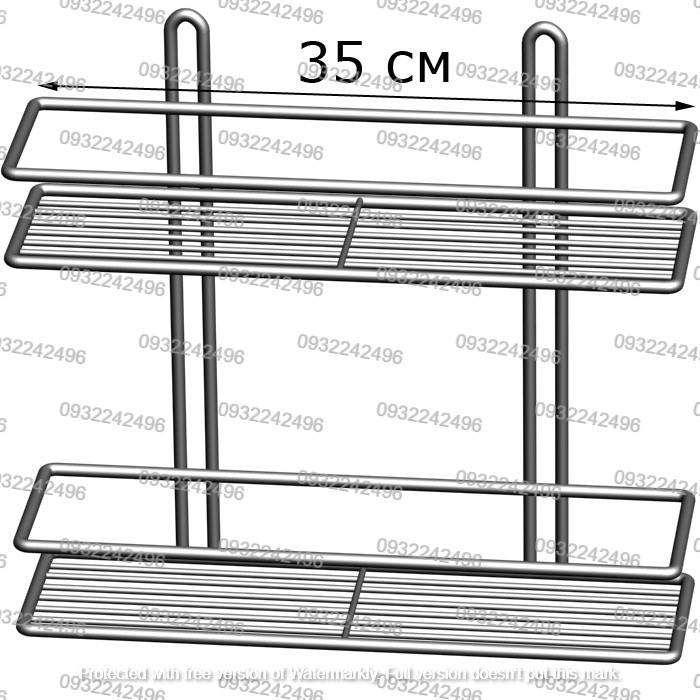 

Полка для ванной комнаты из проволоки 35 см двух ярусная