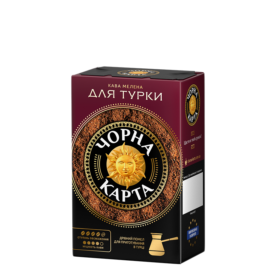 

Кава мелена Чорна Карта Для турки, пакет 70г