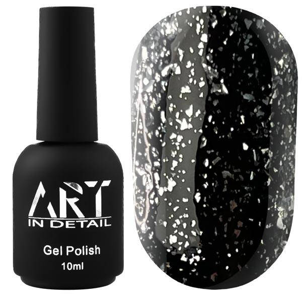 

ART Shell Top Silver — закрепитель для гель-лака с серебряными хлопьями, 10 мл