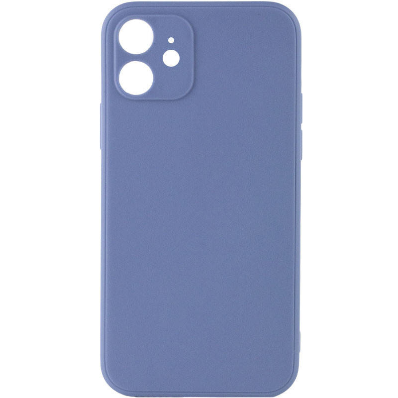 

Силиконовый Чехол с защитой камеры для Apple iPhone 12 (6.1") (Голубой / Mist blue)