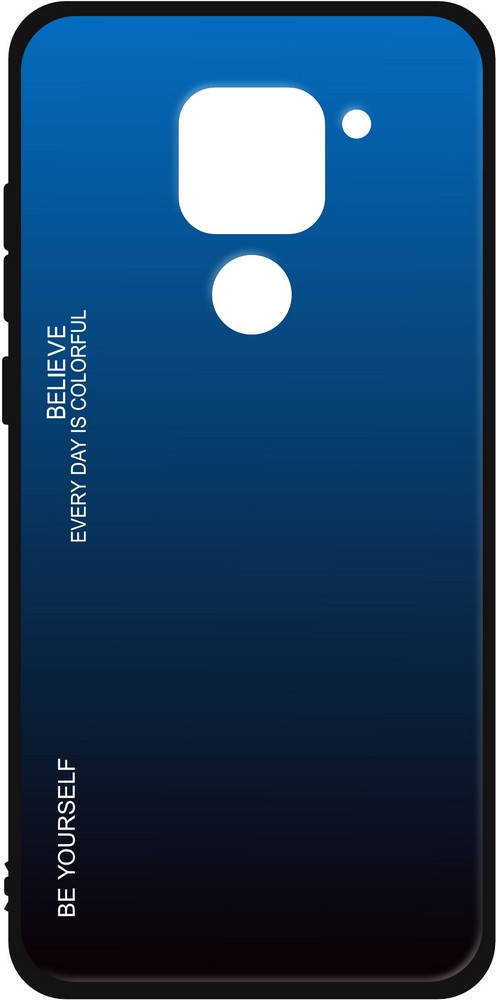 

Стеклянный Чехол Xiaomi Redmi Note 9 (Glass Case) Синий