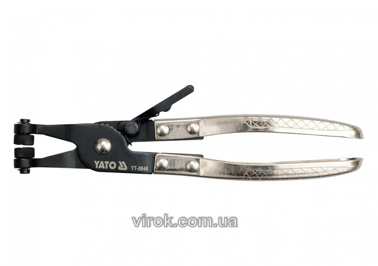 

Щипці для шлангових хомутів YATO, l= 215 мм, Ra= 0-40 мм [12/72] YT-0646