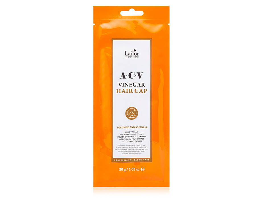 

Маска-шапочка для волос с яблочным уксусом Lador ACV Vinegar Hair Cap, 30г (8809273160129)