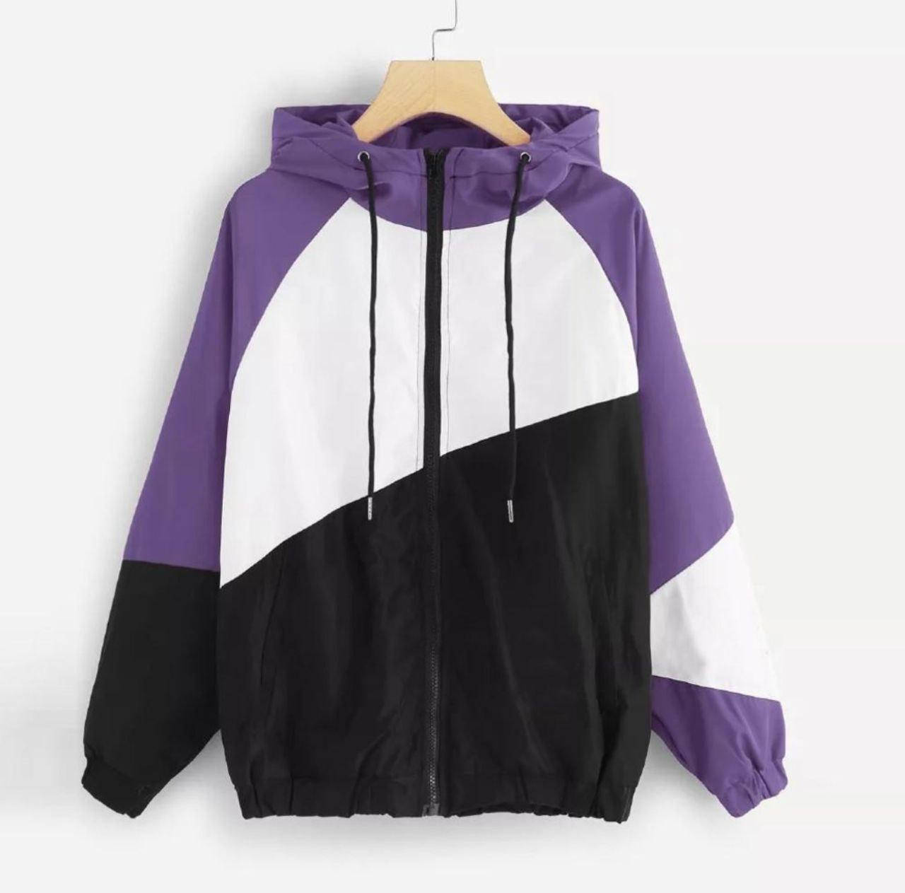 

Ветровка женская 0186/49.57 с капюшоном куртка демисезонная весна /осень норма/батал, Фиолетовый