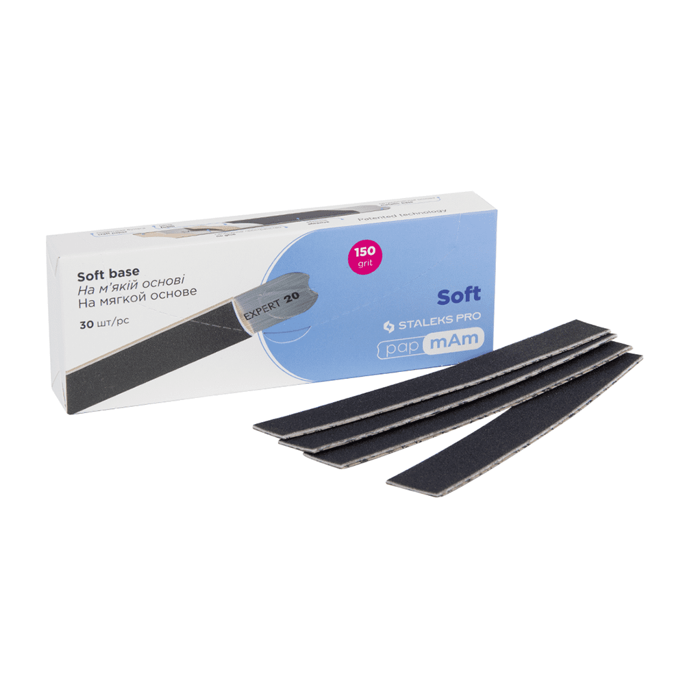 

Сменные файлы papmAm на мягкой основе для пилки прямой 150 грит STALEKS PRO EXPERT 20 30 шт