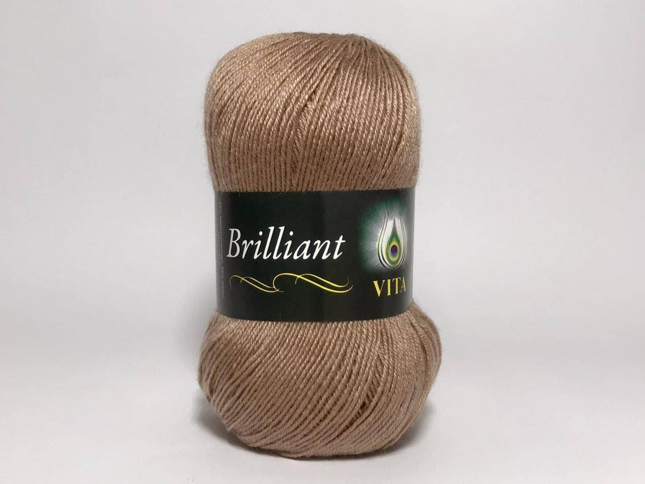 

Пряжа полушерстяная VITA Brilliant, Color No.5120 бежевый