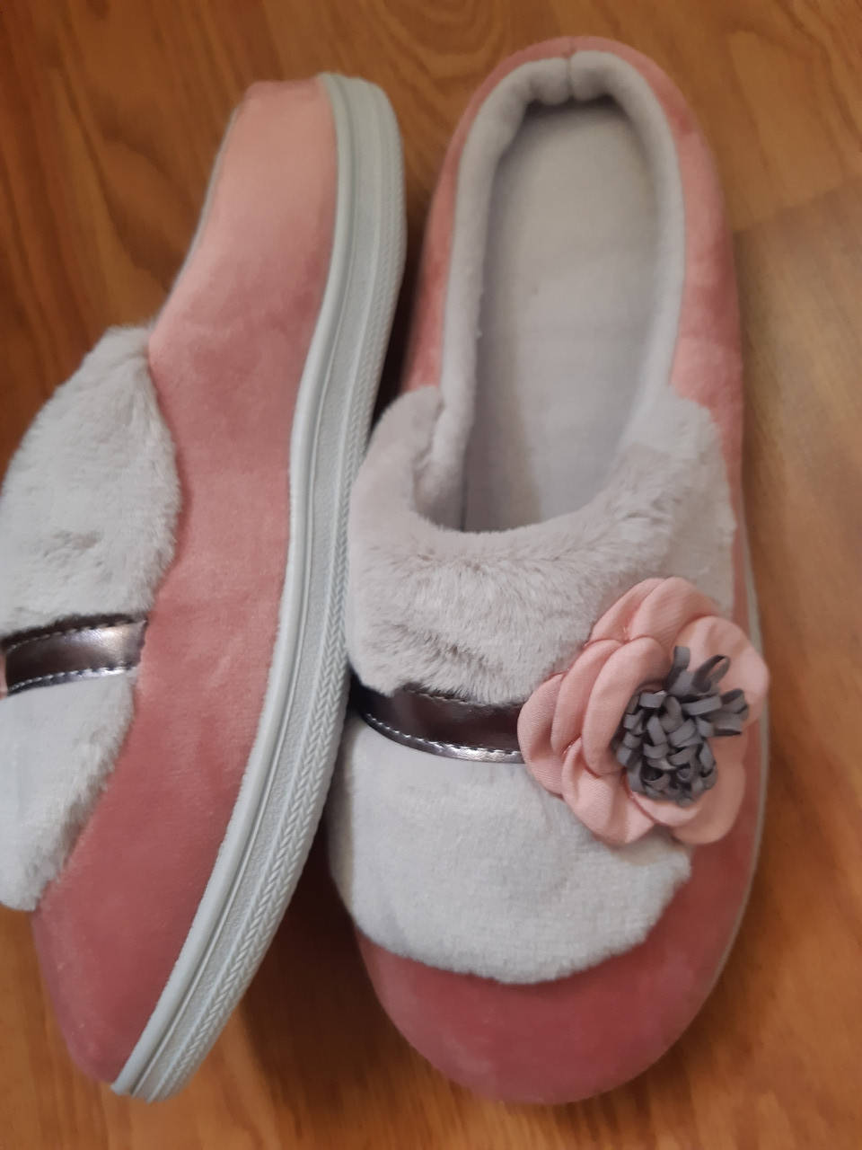 

Тапочки женские комнатные тёплые с полузадником , розовые, размеры 37- 41. 40, Розовый