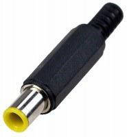 

Штекер питания для монтажа на кабель, 6.0/4.4x1.2x9.5mm, Черный