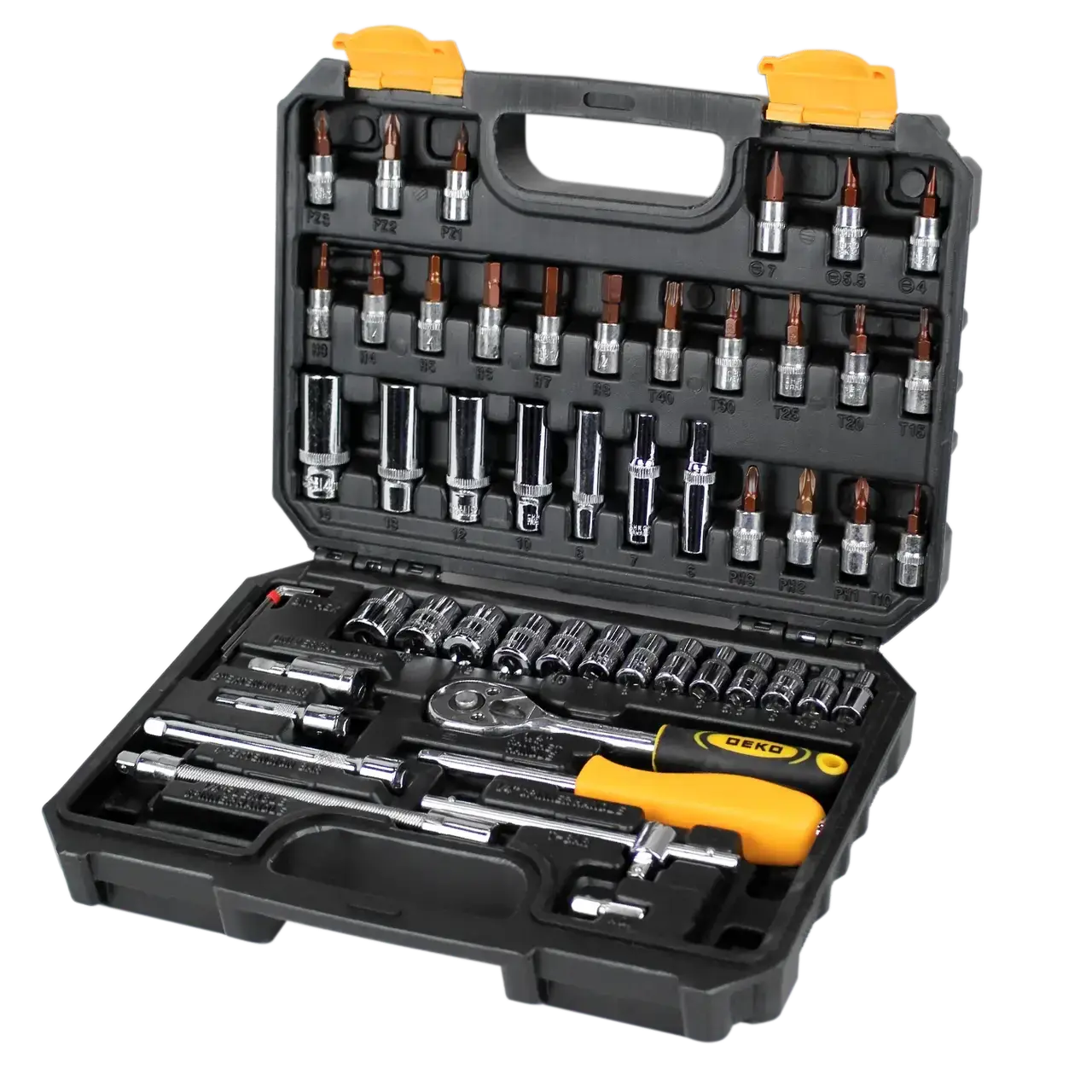 

Набор инструментов 1/4" для авто DEKO DKMT53 (53 шт) (14731)