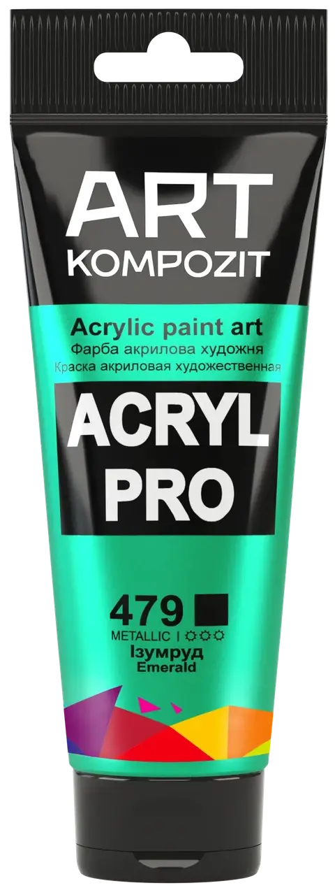 

Краска акриловая ART Kompozit (479 изумруд 75 мл)