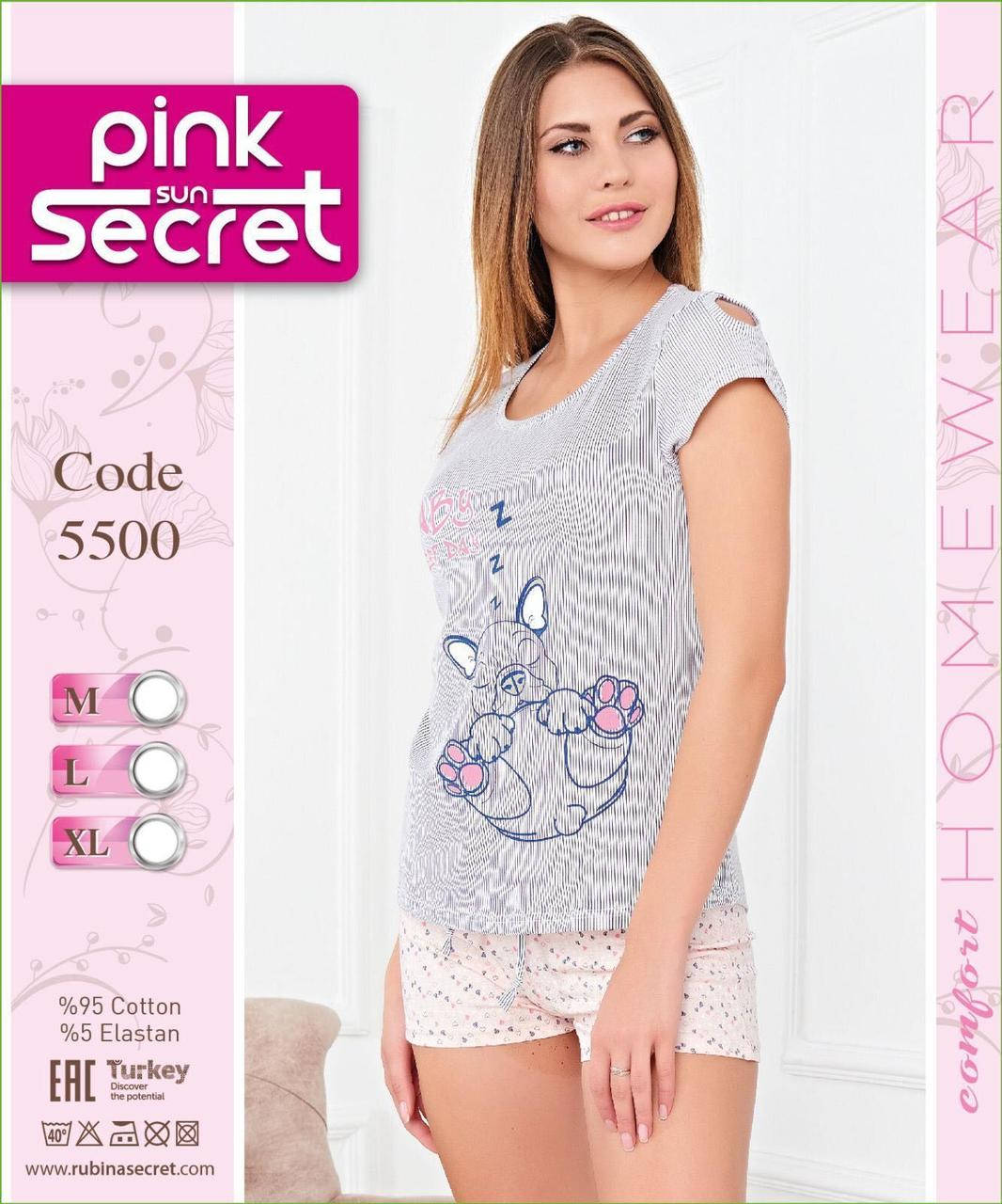 

Домашний костюм Шорты+футболка с коротким рукавом M L XL