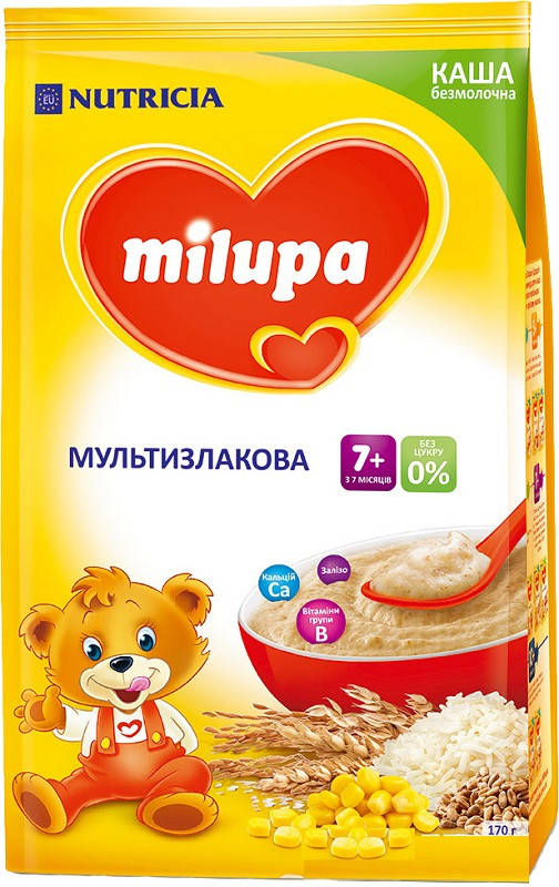 

Milupa Каша безмолочная Мультизлаковая 7м+ (170г)