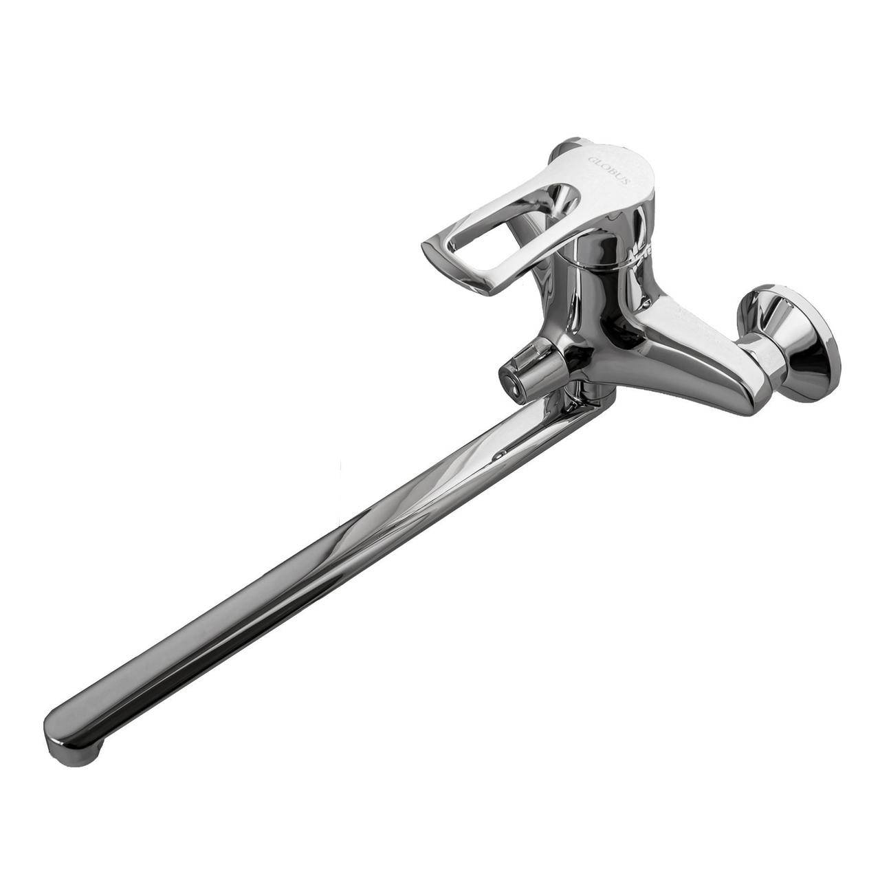 

Смеситель для ванны Globus Lux SEVA-GLSV-0208, L-350, душевой комплект, Хром