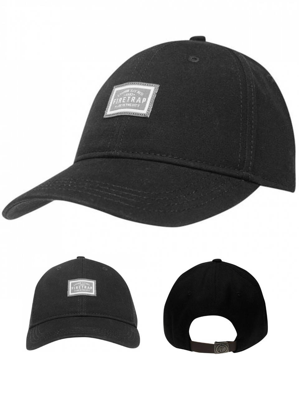 

Мужская кепка Firetrap Premium Оригинал бейсболка, Черный
