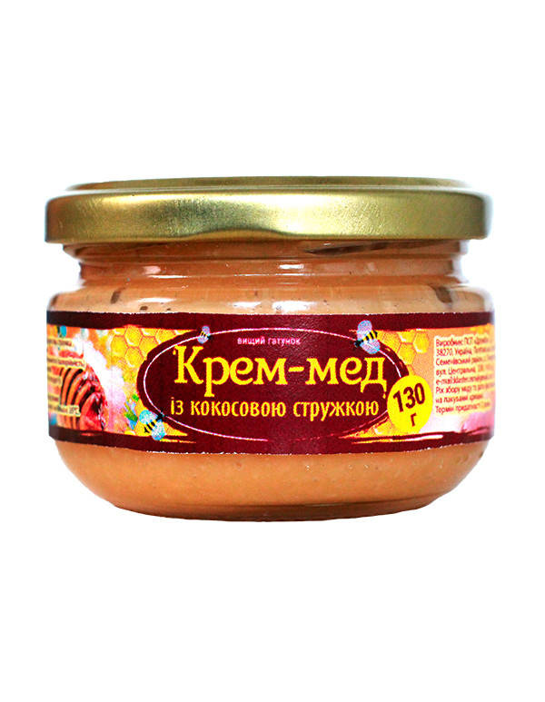 

Крем-мед с кокосовой стружкой 130г