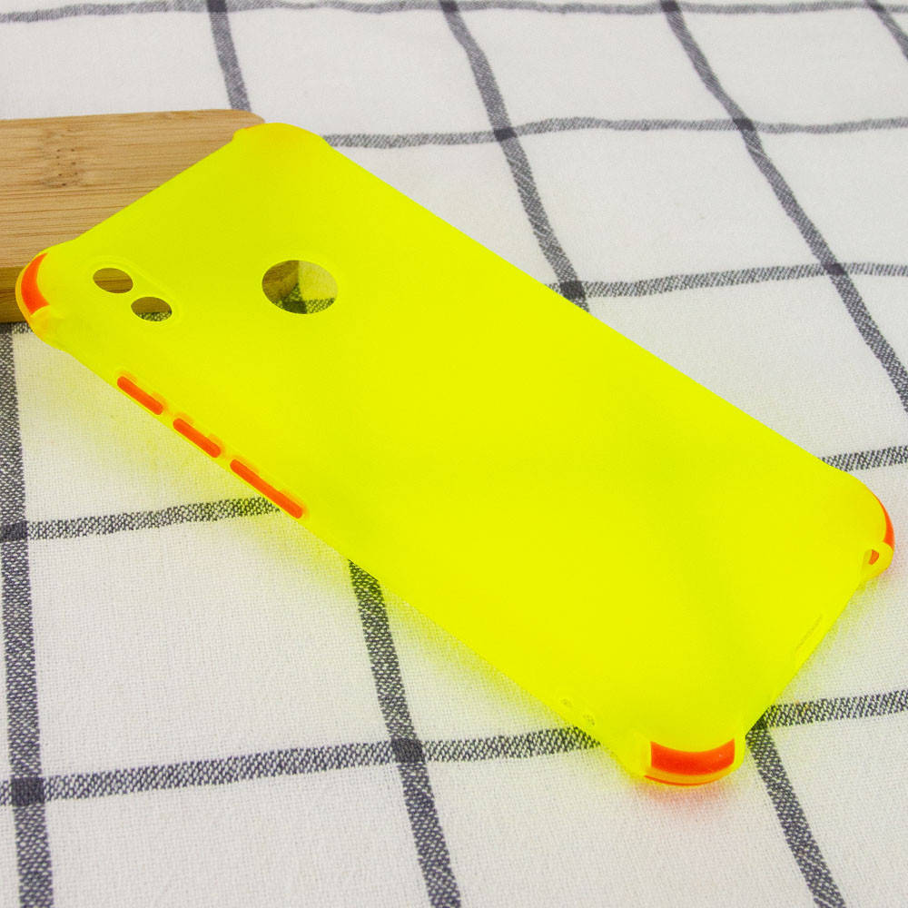 

Чехол противоударный желтый с защитой камеры для TECNO POP 3 / Чехол на техно поп 3