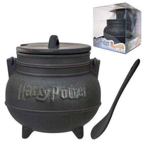 

Кружка 3D Harry Potter Cauldron with Spoon Гарри Поттер Котелок с ложкой HP С01, Черный