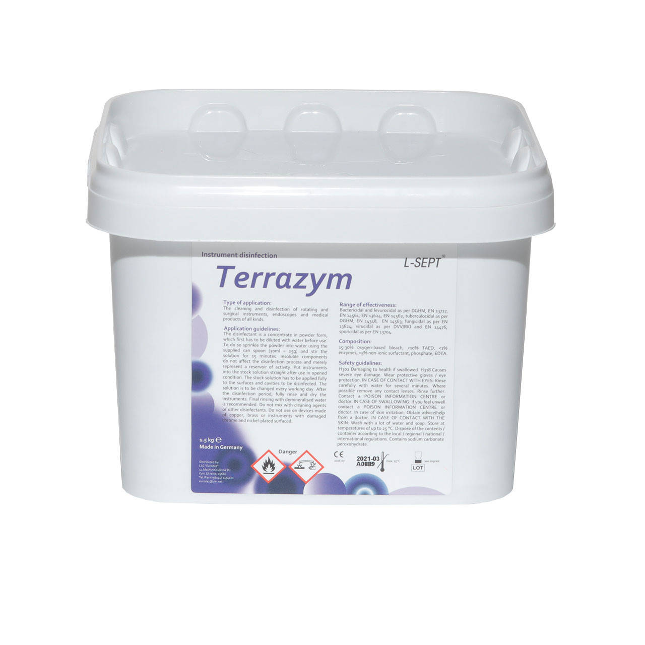 

Дезинфицирующее средство Терразим (Terrazym), 1,5кг