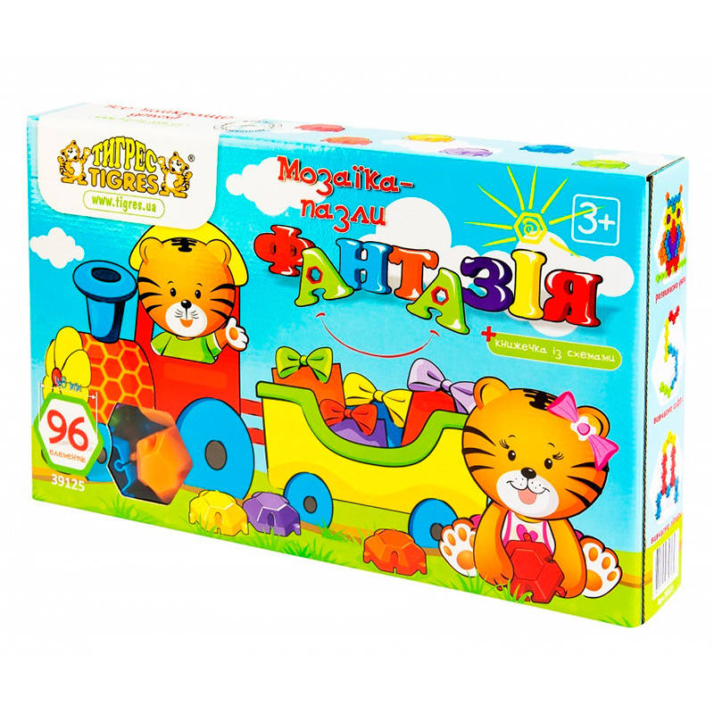 

Игрушка мозаика-пазл 39125 "Тигрес" 96 элементов
