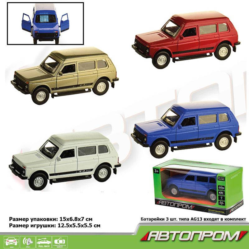 

Машинка Автопром 3287, 4 цвета, звук, свет