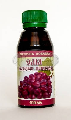 

Натуральное Масло из виноградных косточек, холодного отжима, 100 мл, Мирослав