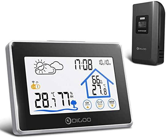 

Метеостанция домашняя Digoo DG-TH8380 беспроводная с дистанционным датчиком