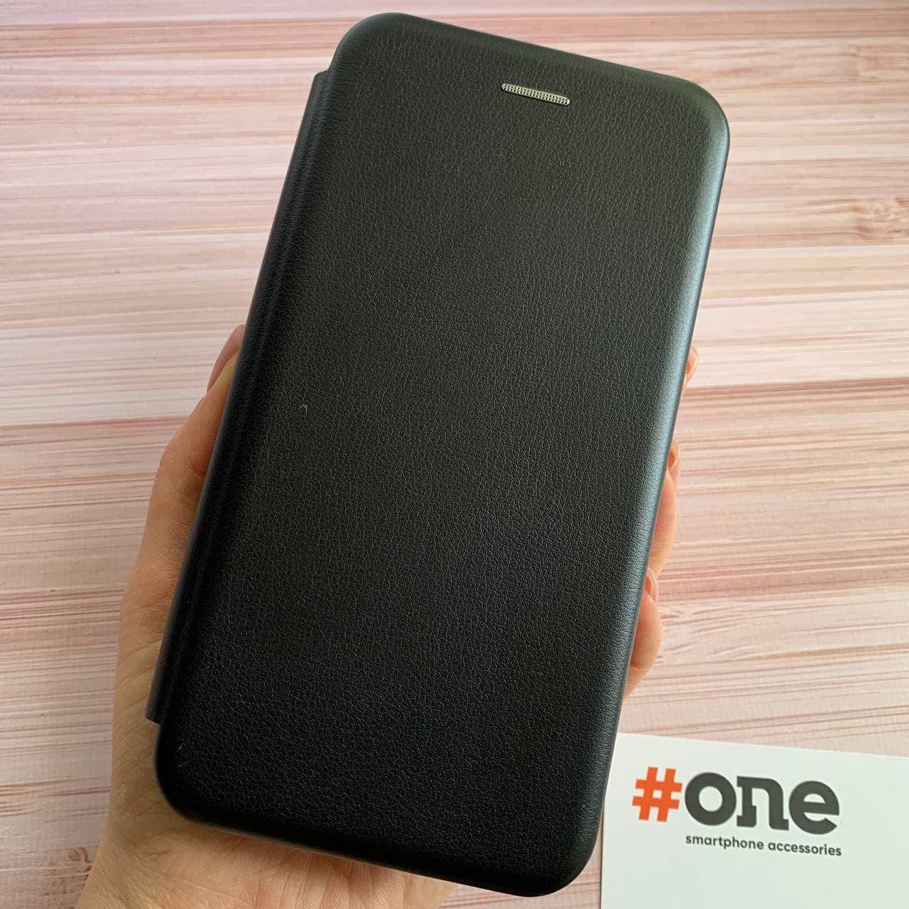 

Чехол книга для Xiaomi Redmi 8 с эко кожи с подставкой магнитом книжка на телефон сяоми редми 8 черная STN, Черный