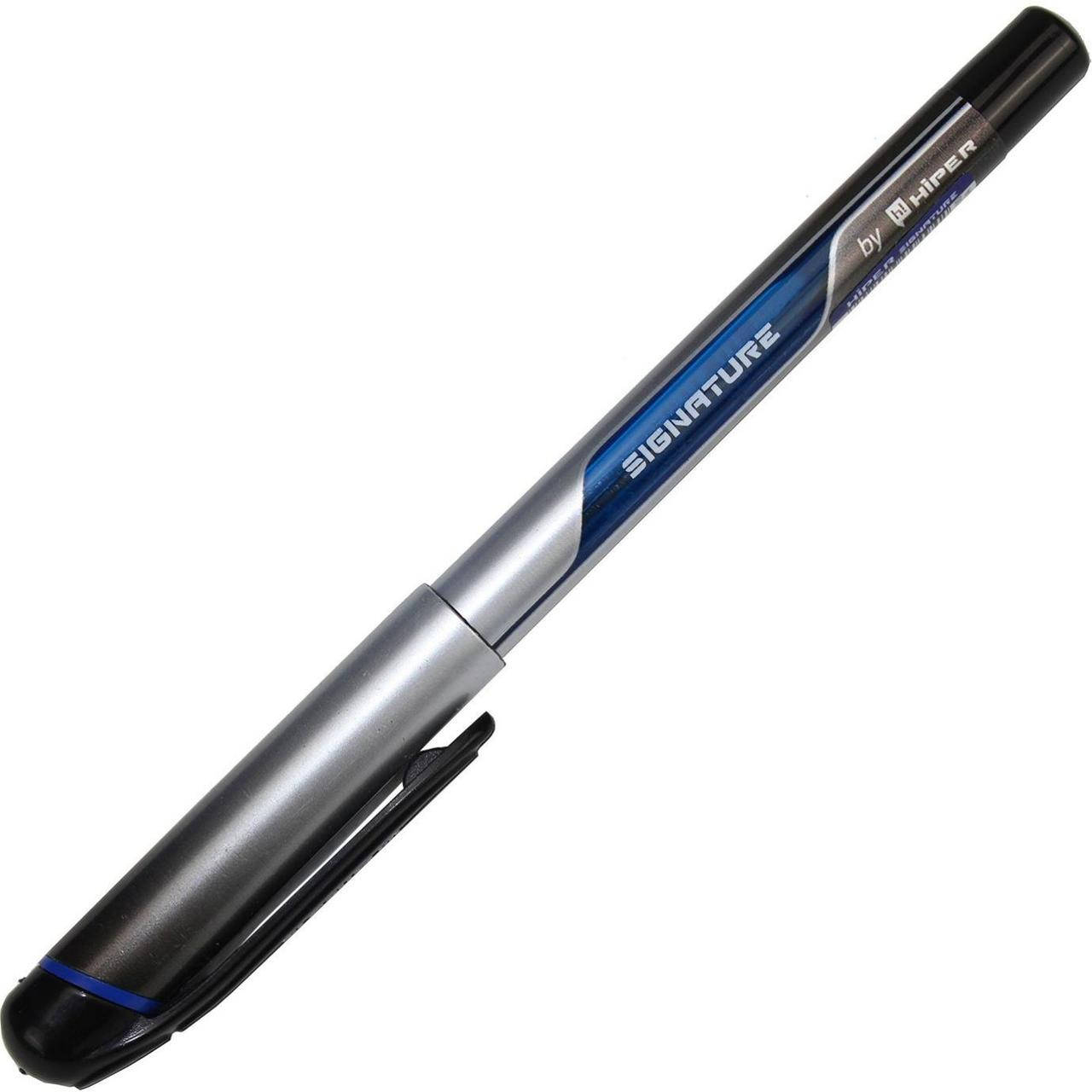 

Ручка масляная шариковая "Hiper" Signature 0,7 мм синяя (10) (100) (1000) №HO-100