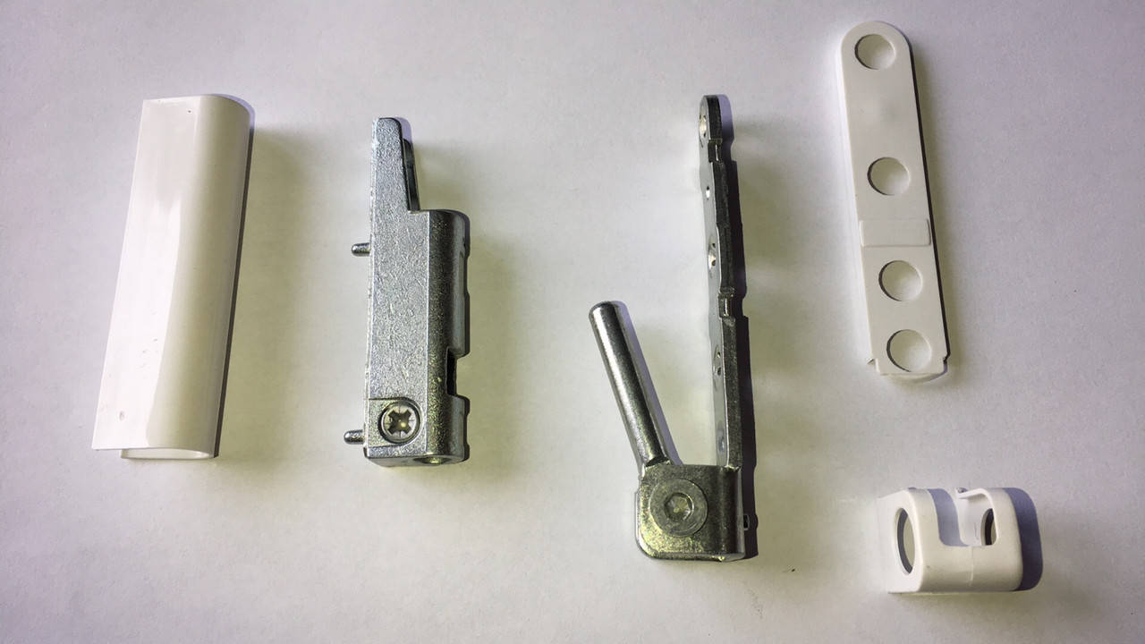 

Петля нижняя металлопластикового окна в сборе универсальная фурнитура Akpen Plastik TTS, Белый