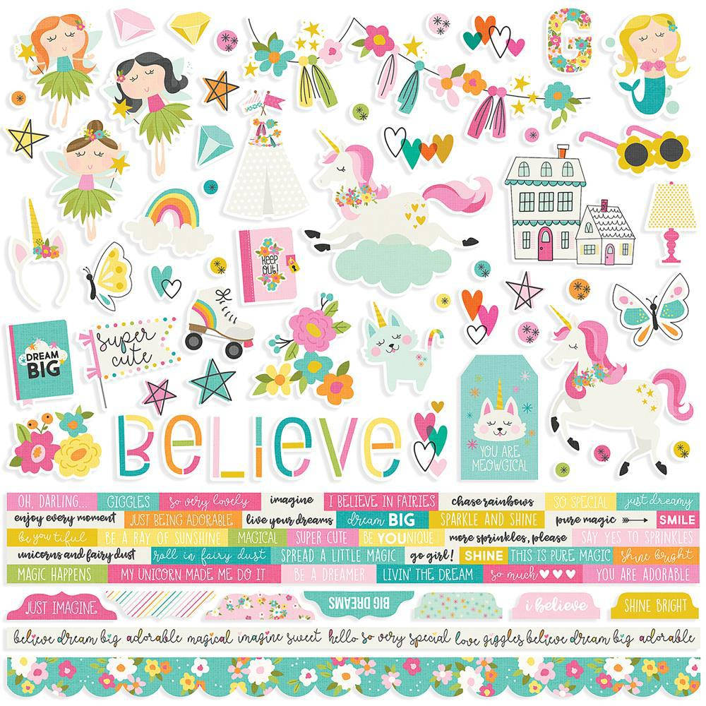 

Наклейки - Dream Big - Simple Stories - 30х30