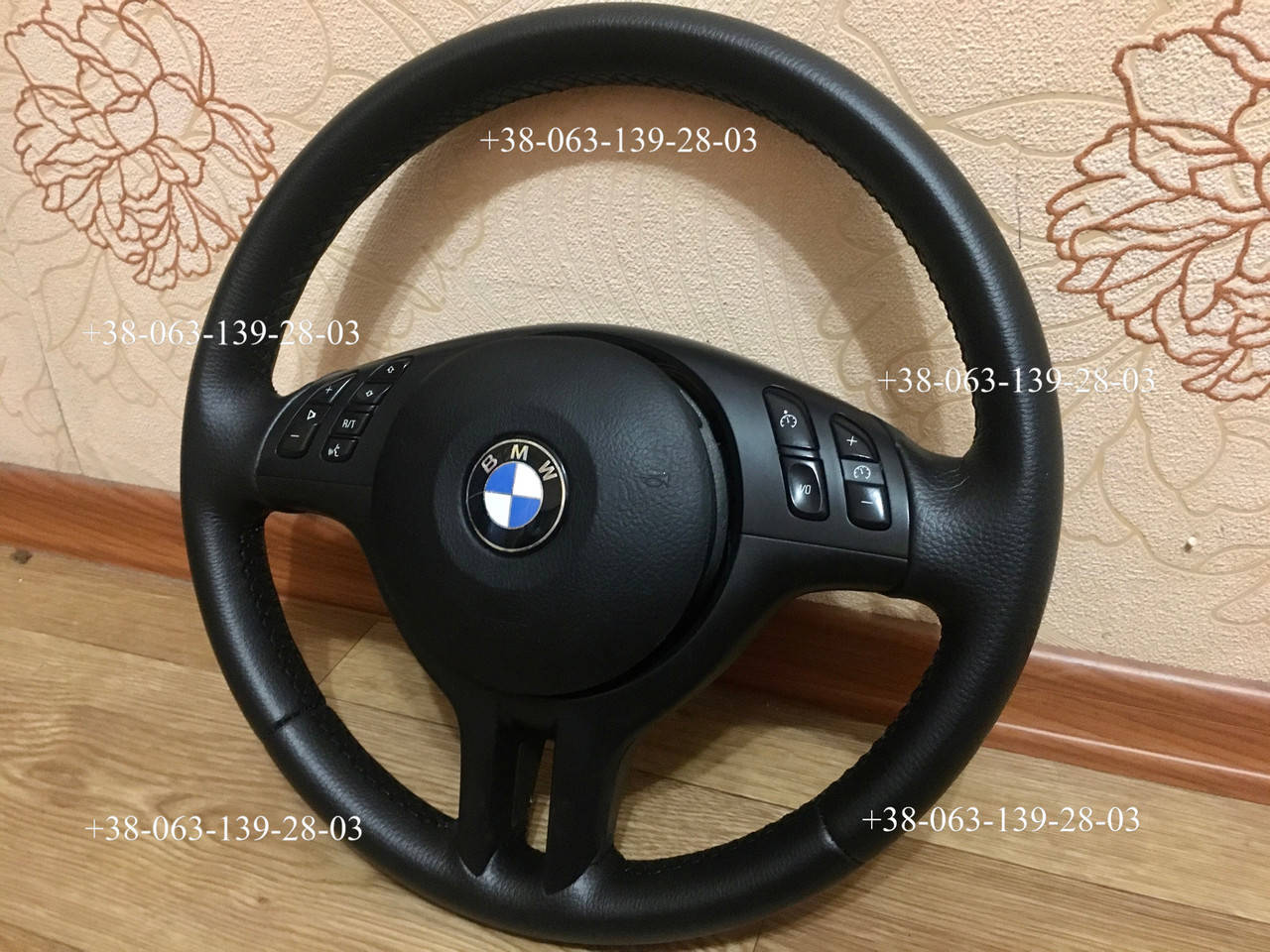 

Оплетка чехол на руль со спицами для BMW e46 e39 e53, Черный