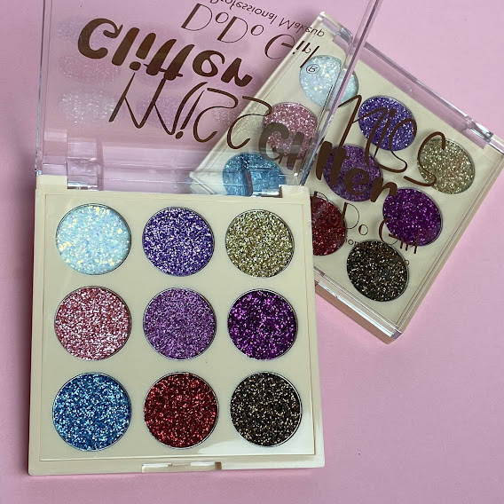 

Палетка глиттеров Miss Glitter eyeshadow DoDo Girl, 9 оттенков №2