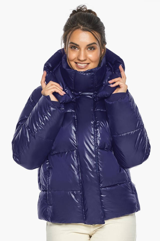 

Куртка короткая синяя зимняя женская модель Braggart "Angel's Fluff", Синий