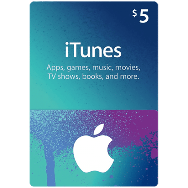 

Подарочная карта iTunes Apple / App Store Gift Card на сумму 5 usd, US-регион