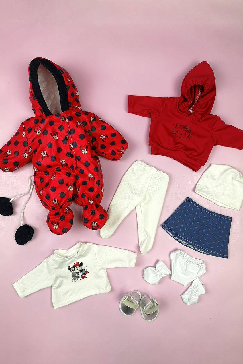 

Одежда для куклы Baby Born / Беби Борн - комплект одежды "Микки" из 10 вещей