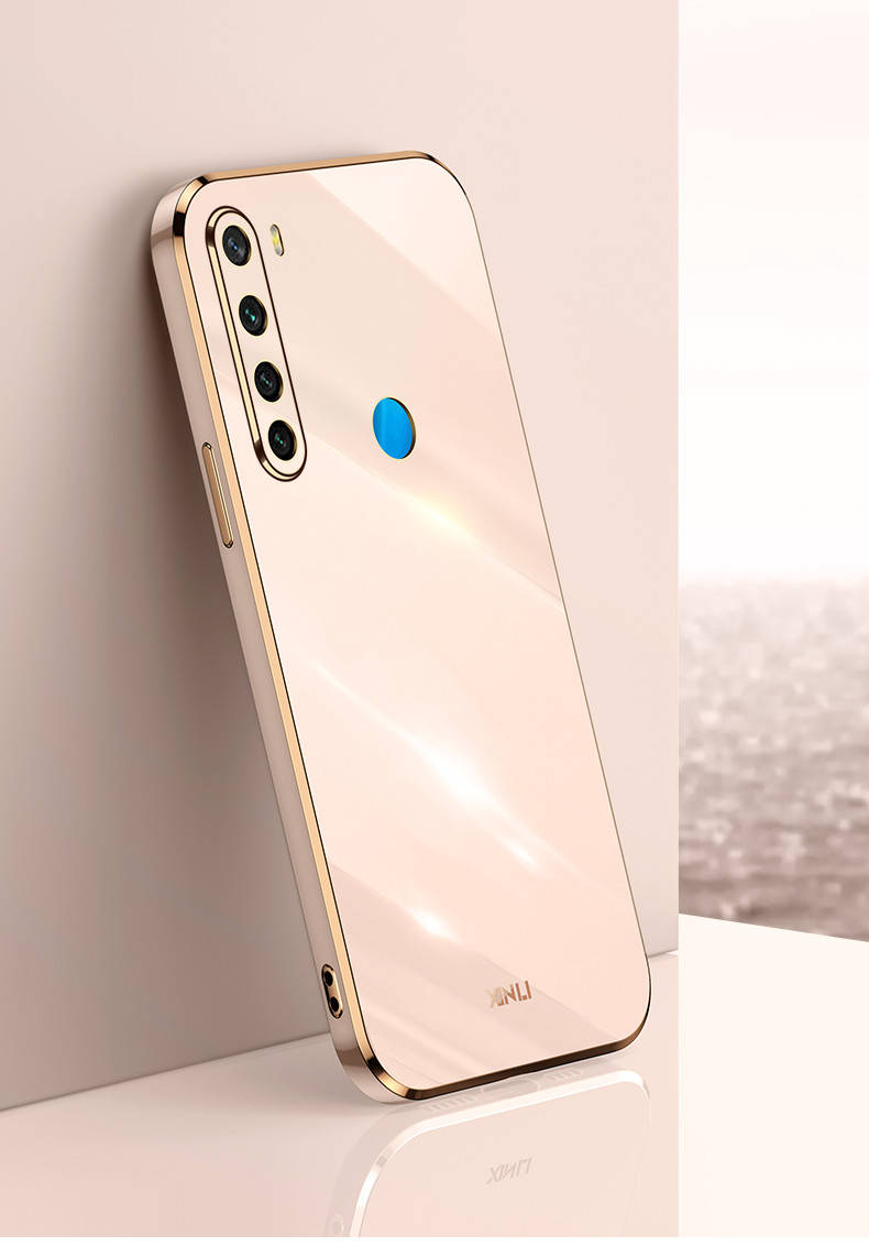 

Чехол 6D Plating для Xiaomi Redmi Note 8 2021 / Note 8 Pink, Разные цвета