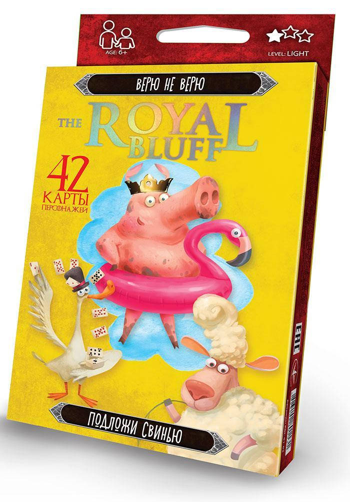 

Карточная игра Danko Toys The royal bluff (Верю не верю, подложи свинью) от 6 лет (Рус) (RBL-01-02)